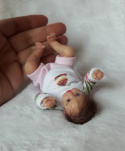 Mini silicone baby doll