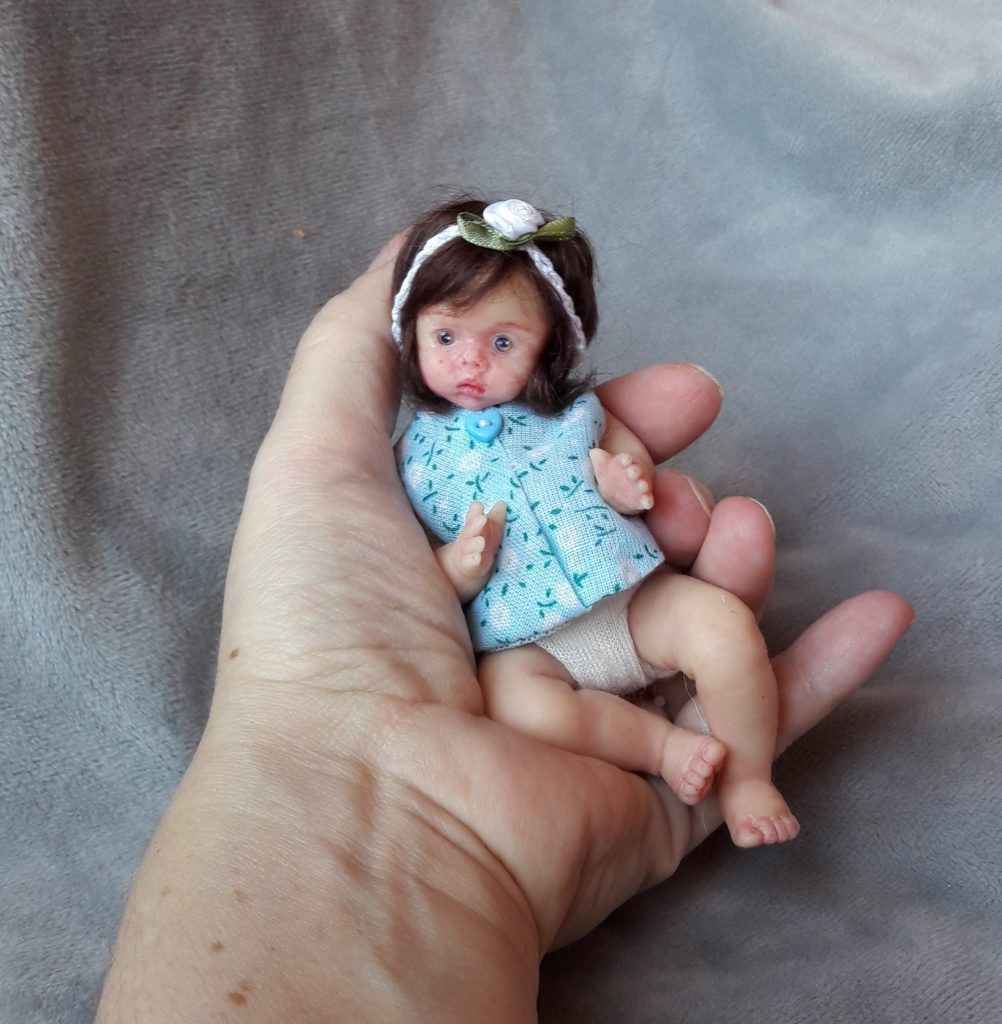 Mini silicone baby doll full body