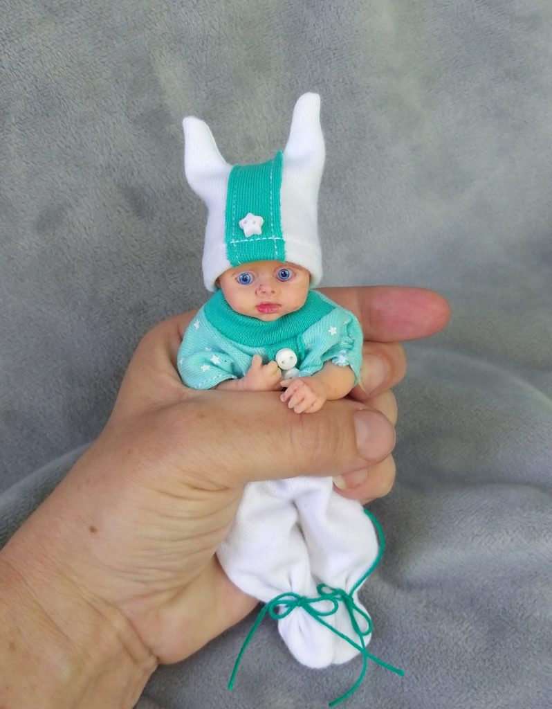 Mini silicone reborn baby boy full body mini Robin 5 inch