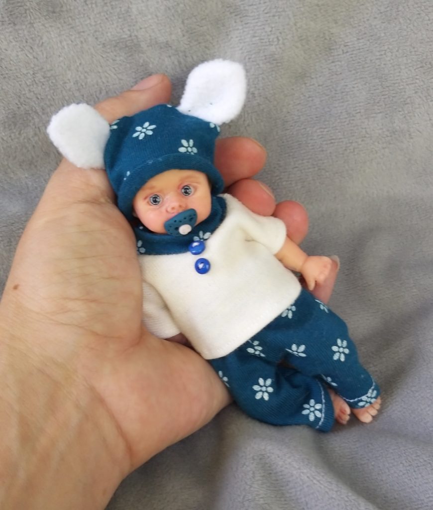 Silicone reborn baby boy full body mini Oleg 5 inch