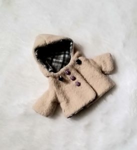 4 inch doll coat for mini silicone baby doll