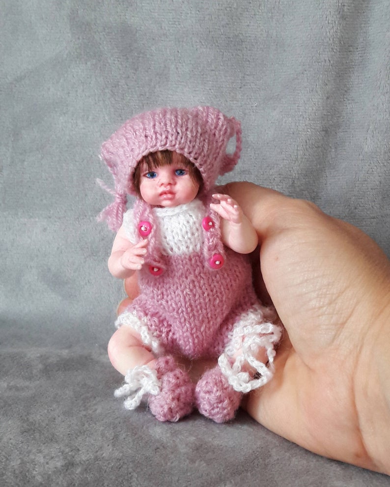 tiny realistic baby doll