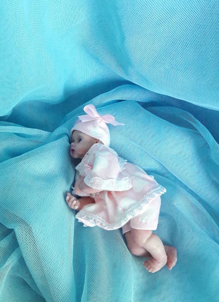 miniature silicone reborn baby