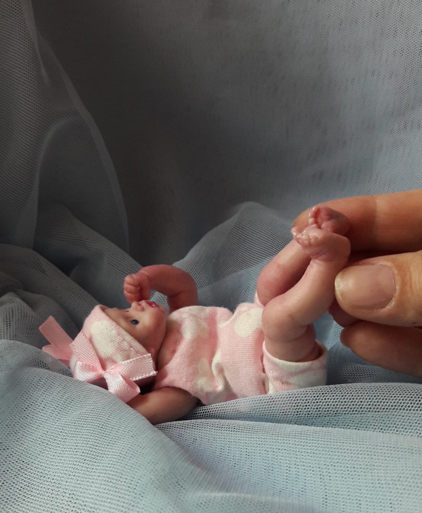 miniature silicone reborn baby posable