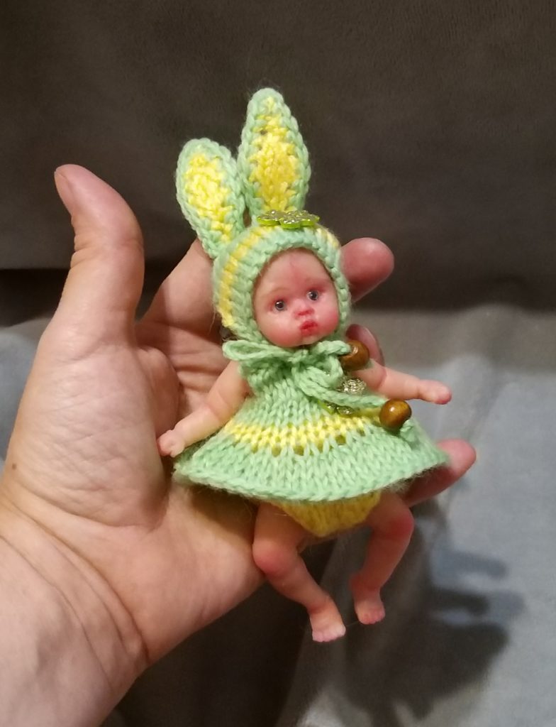 Mini silicone baby dolls full body