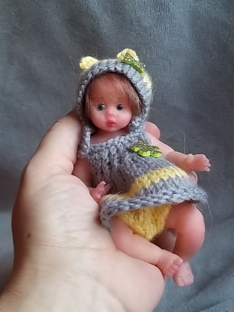 Silicone mini baby doll Alisa
