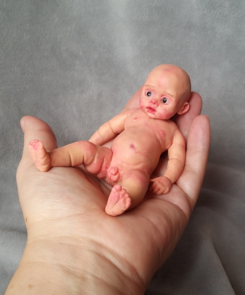 Mini silicone baby dolls 5 inch10