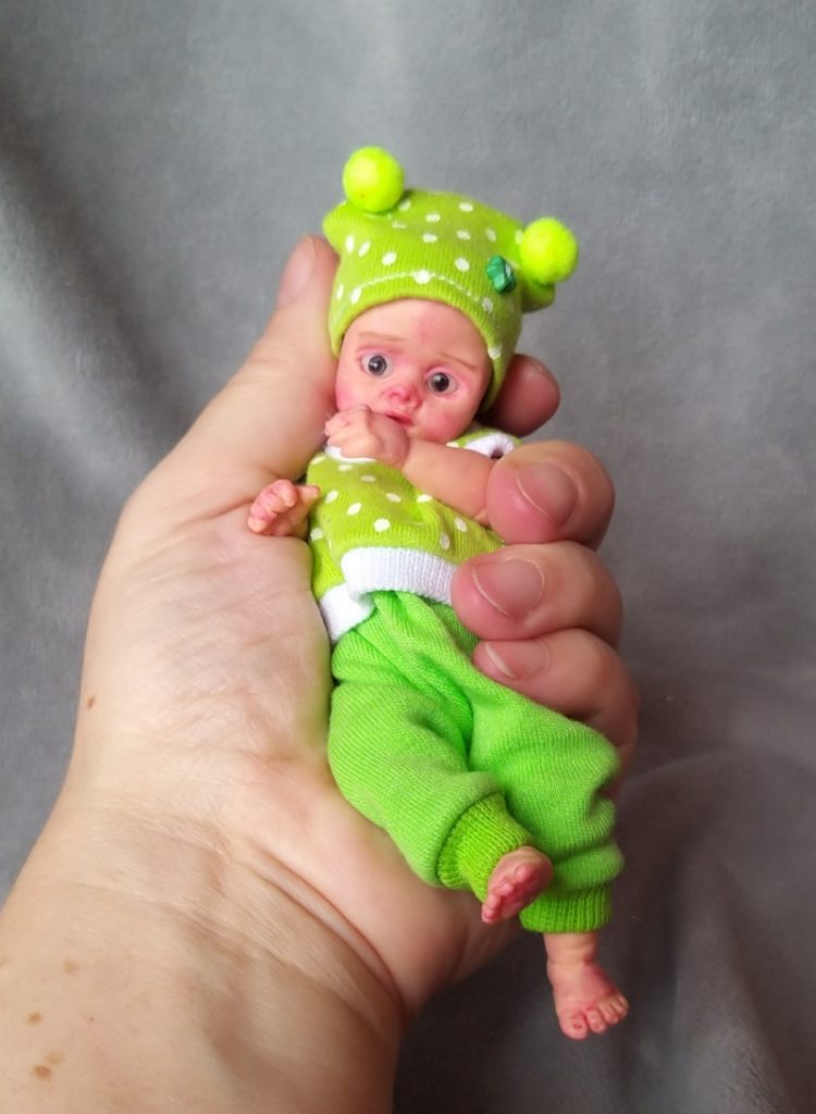 Mini silicone baby  boy dolls 5 inch