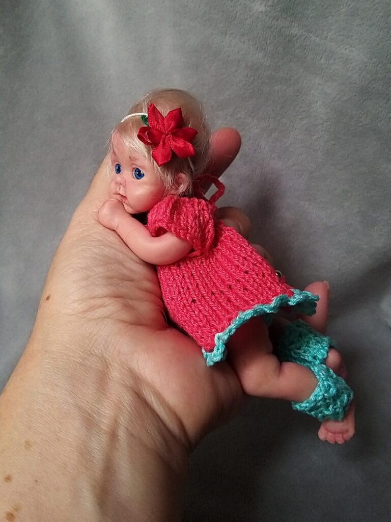 Silicone tiny baby girl 6 inch