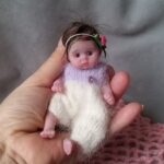 silicone real babies miniature