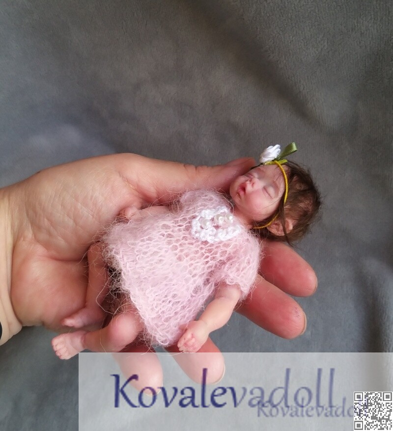 Available silicone Babies for sale - 3 tiny silicone babies 6 exclusive mini silicone reborn by Kovaleva Natalya02