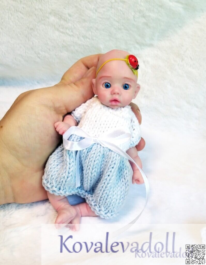 Available silicone Babies for sale - 3 tiny silicone babies 20 Darling Silicone Reborn baby Mia 6 inch artist Kovaleva Natalya