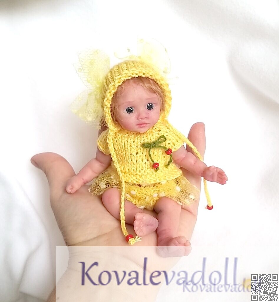 mini silicone baby doll full body open mouthe kovalevadoll42