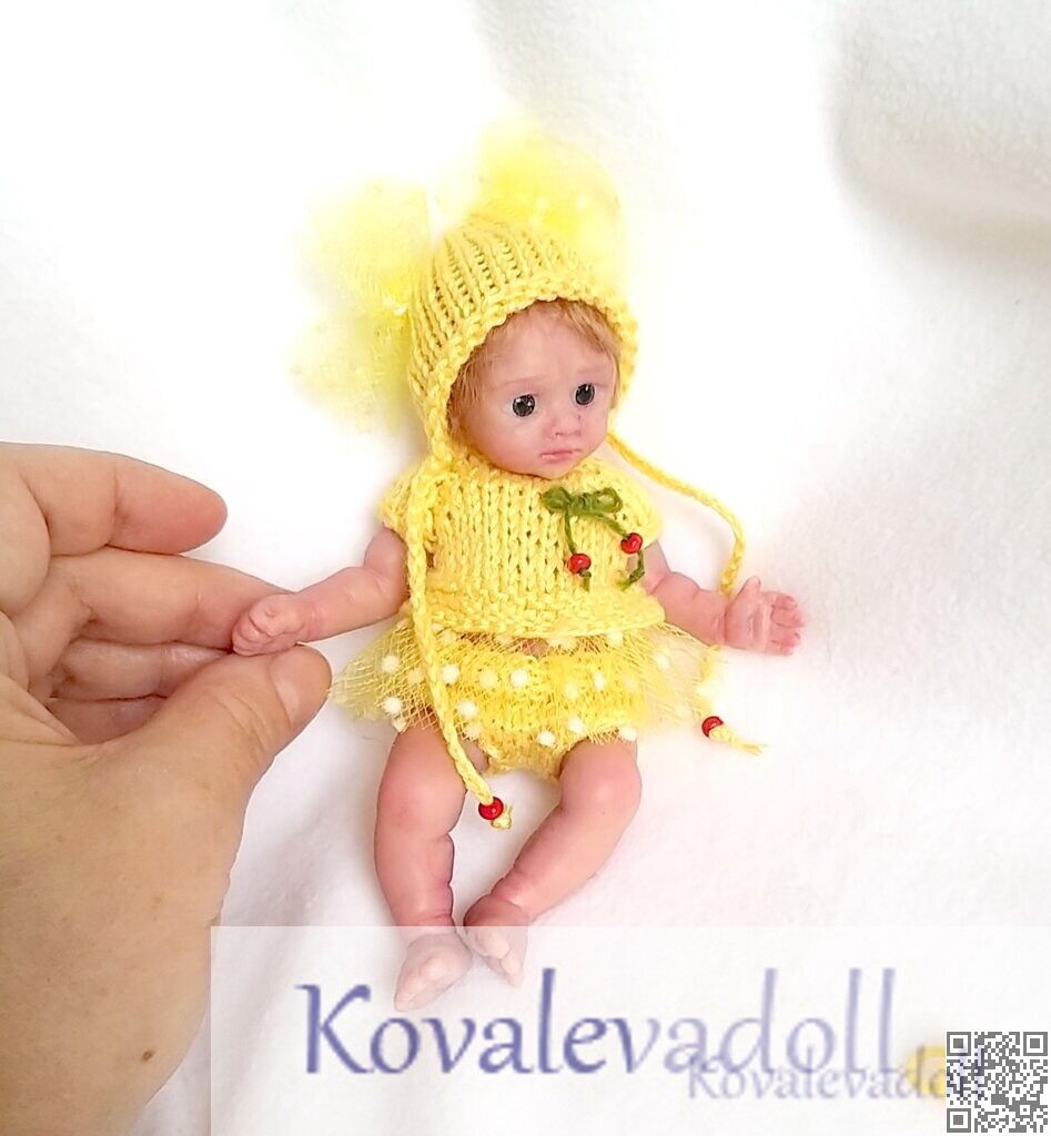 mini silicone baby doll full body open mouthe kovalevadoll42