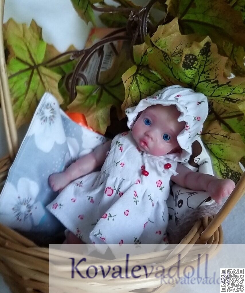 Mini silicone baby 6 inch full silicone by Kovalevadoll