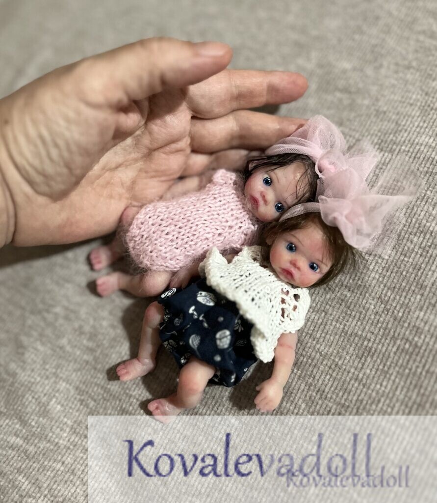 cutest mini silicone baby handmade by Kovalevadoll